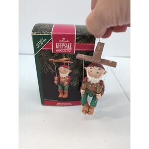 Hallmark Keepsake Christmas Ornament Elfin Marionette 1992 with Box